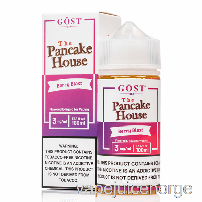 Vape Juice Berry Blast - Pannekakehuset - Gost Vapor - 100ml 3mg